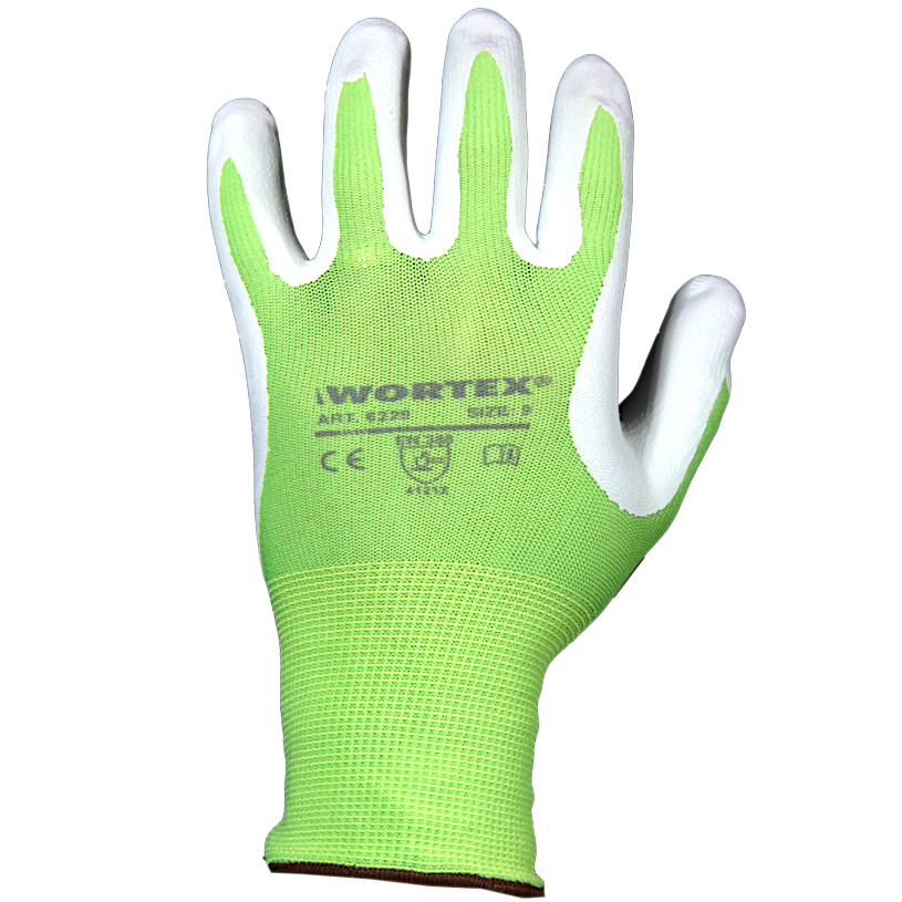 Перчатки с нитриловым покрытием WORTEX 6226...6230
