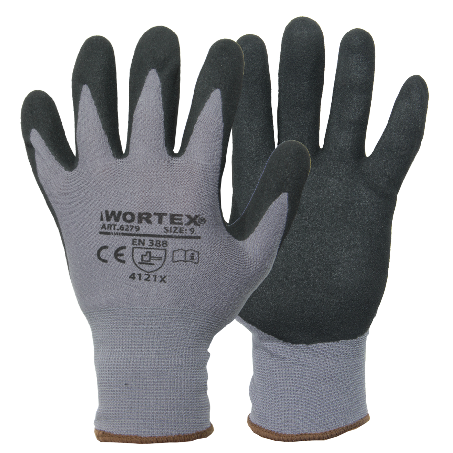 WORTEX 6277...6281 nitriilkattega kindad