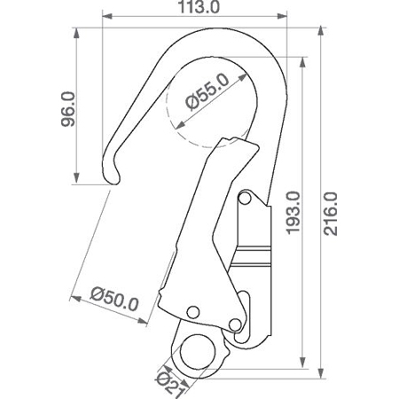 TOP LOCK 71160 terasest haak
