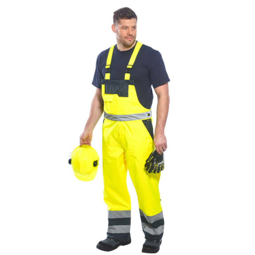 PORTWEST S489 HI-VIS Bib & Brace Overalls