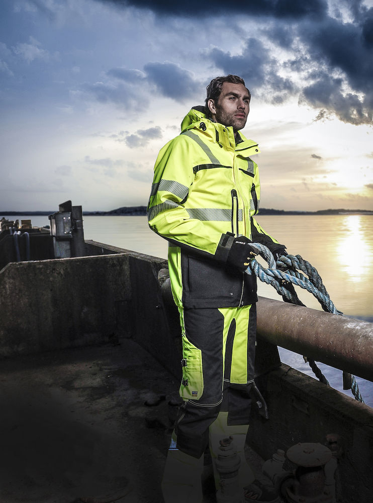 PROJOB 6513 ripptaskutega kõrgnähtavad stretch vööpüksid