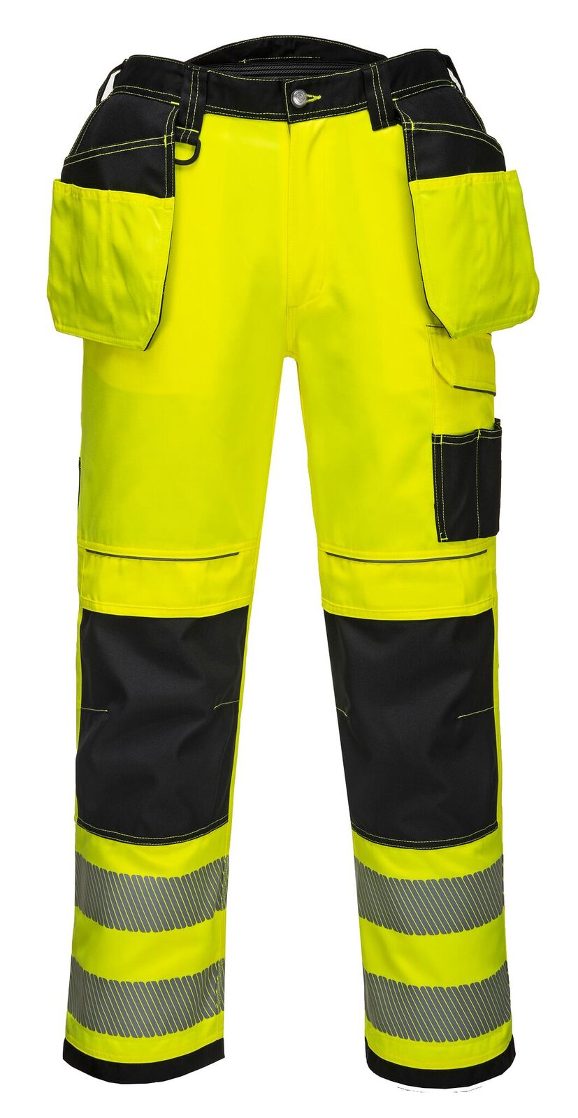 PORTWEST T501 ripptaskutega kõrgnähtavad vööpüksid