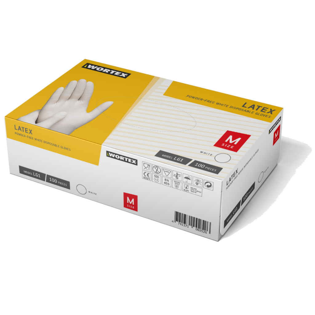 WORTEX latekskindad puudrita