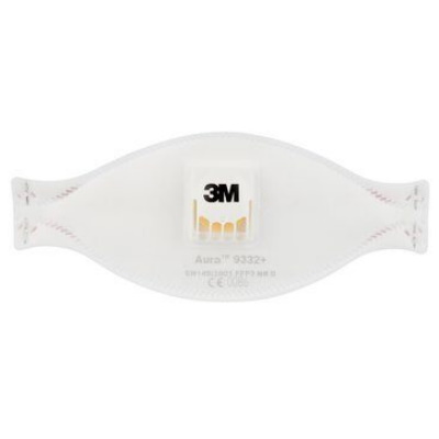 3M AURA 9332+ FFP3 respiraator klapiga
