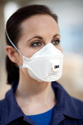 3M AURA 9332+ FFP3 respiraator klapiga