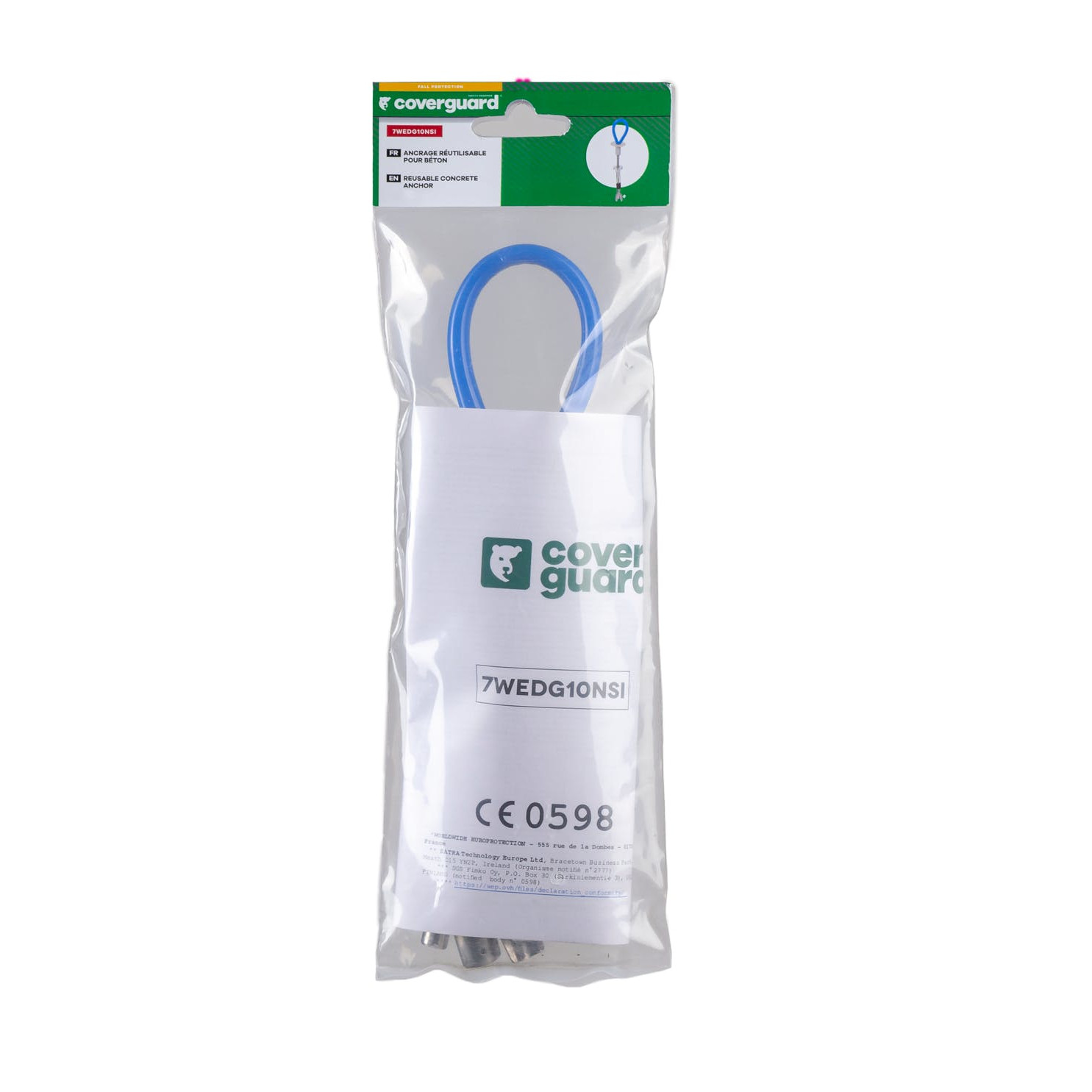 COVERGUARD 7WEDG10NSI betooniankur, korduvkasutatav