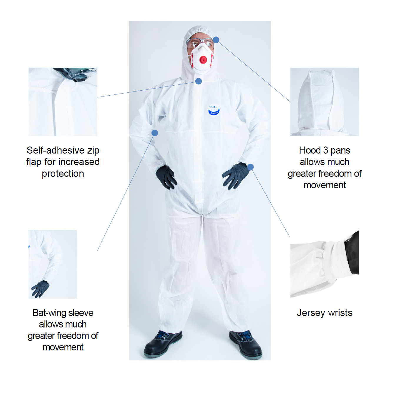 WEESAFE WEECOVER kaitseülikond, tüüp 5/6