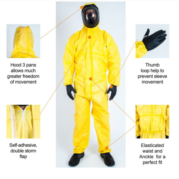 WEESAFE WEEJET keemiakaitseülikond, tüüp 3B/4B/5B/6B