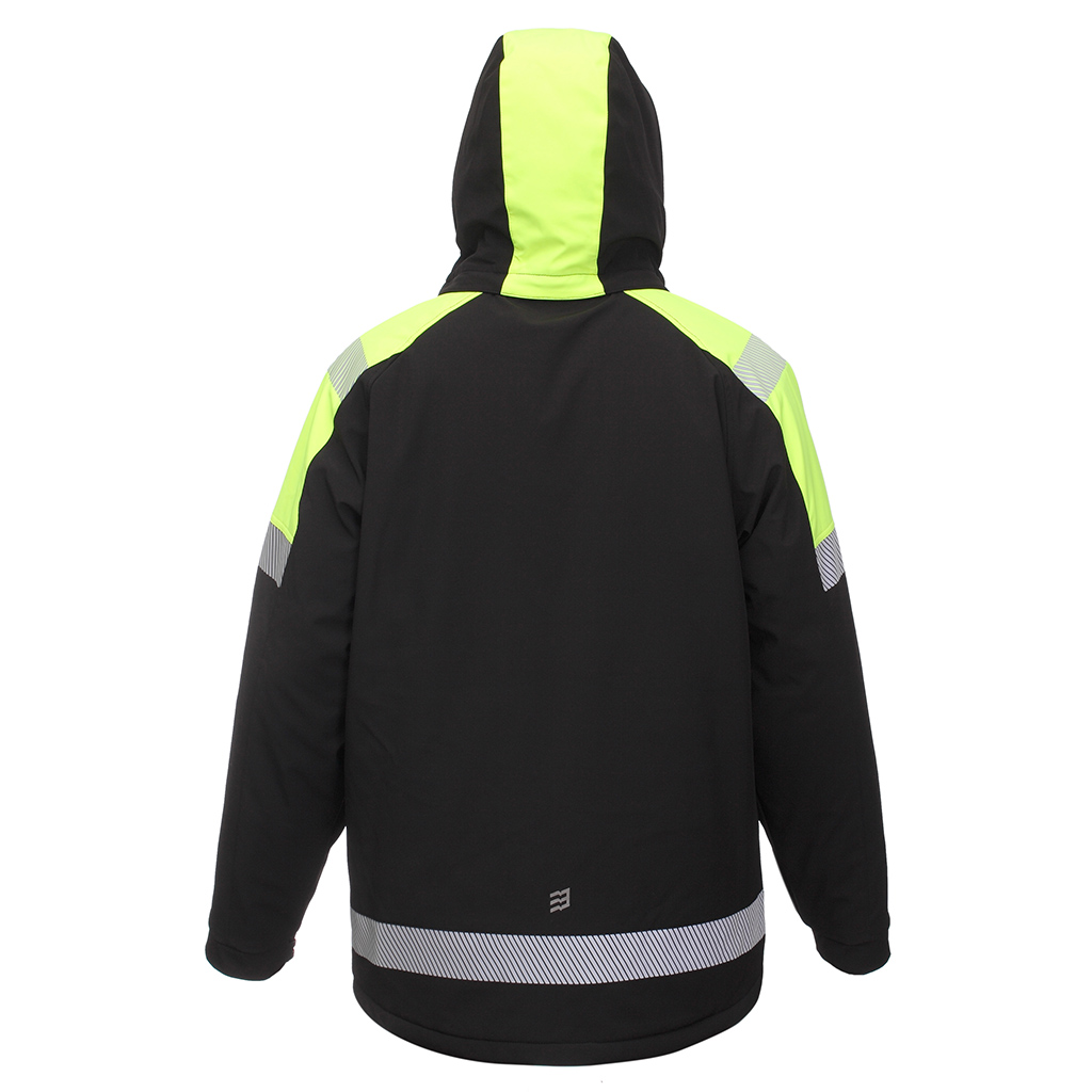 Зимняя куртка повышенной видимости BoSafety ATLANTA BLACK FB-2448NEW