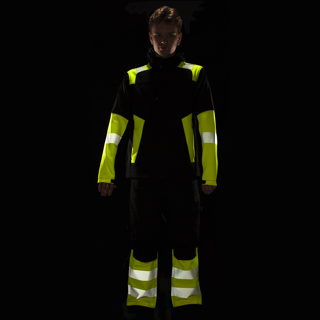 BENNON REFLECTOS kõrgnähtav softshell stretch jope