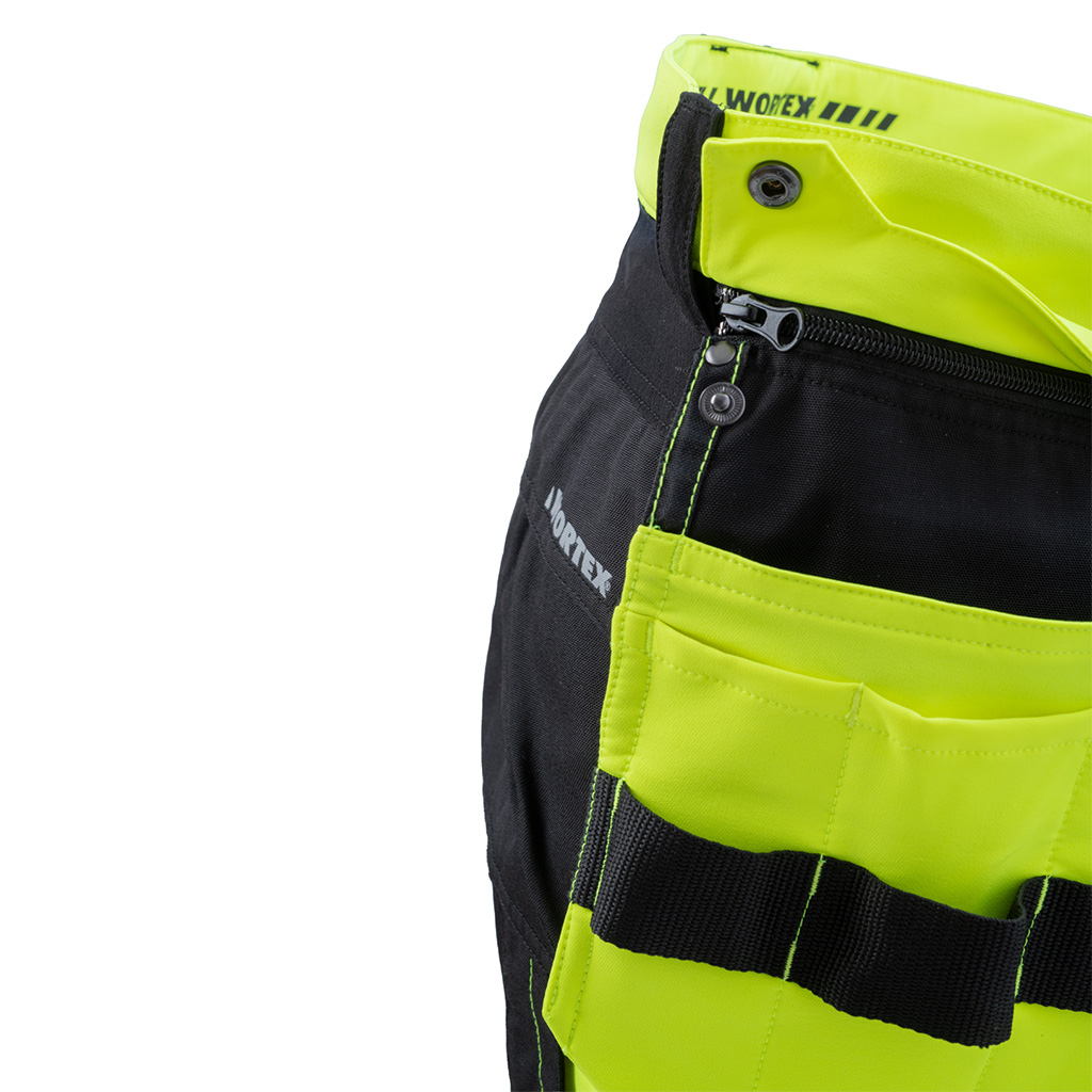 WORTEX W935 ripptaskutega kõrgnähtavad stretch vööpüksid